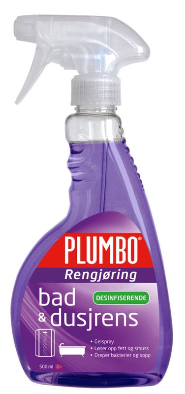 RENGJØRING BAD/DUSJRENS 500ml PLUMBO