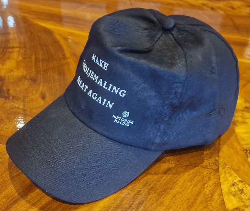 Caps-make linoljemaling great again svart