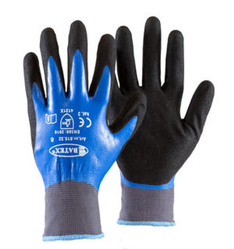 MEKANIKERHANSKER - DOBBELTDYPPET NITRIL