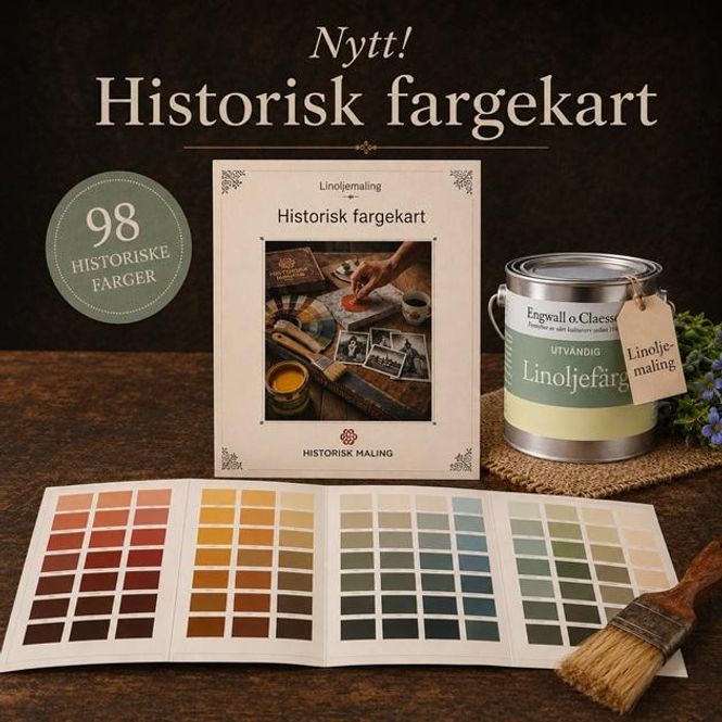 Hovedbilde Historisk fargekart linoljemaling