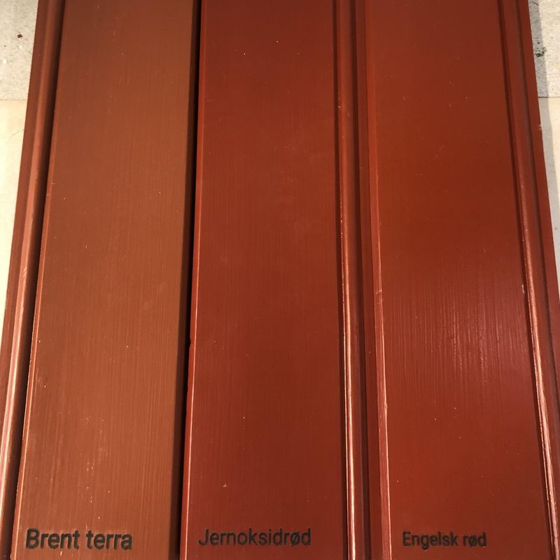 Brent terra - utvendig linoljemaling