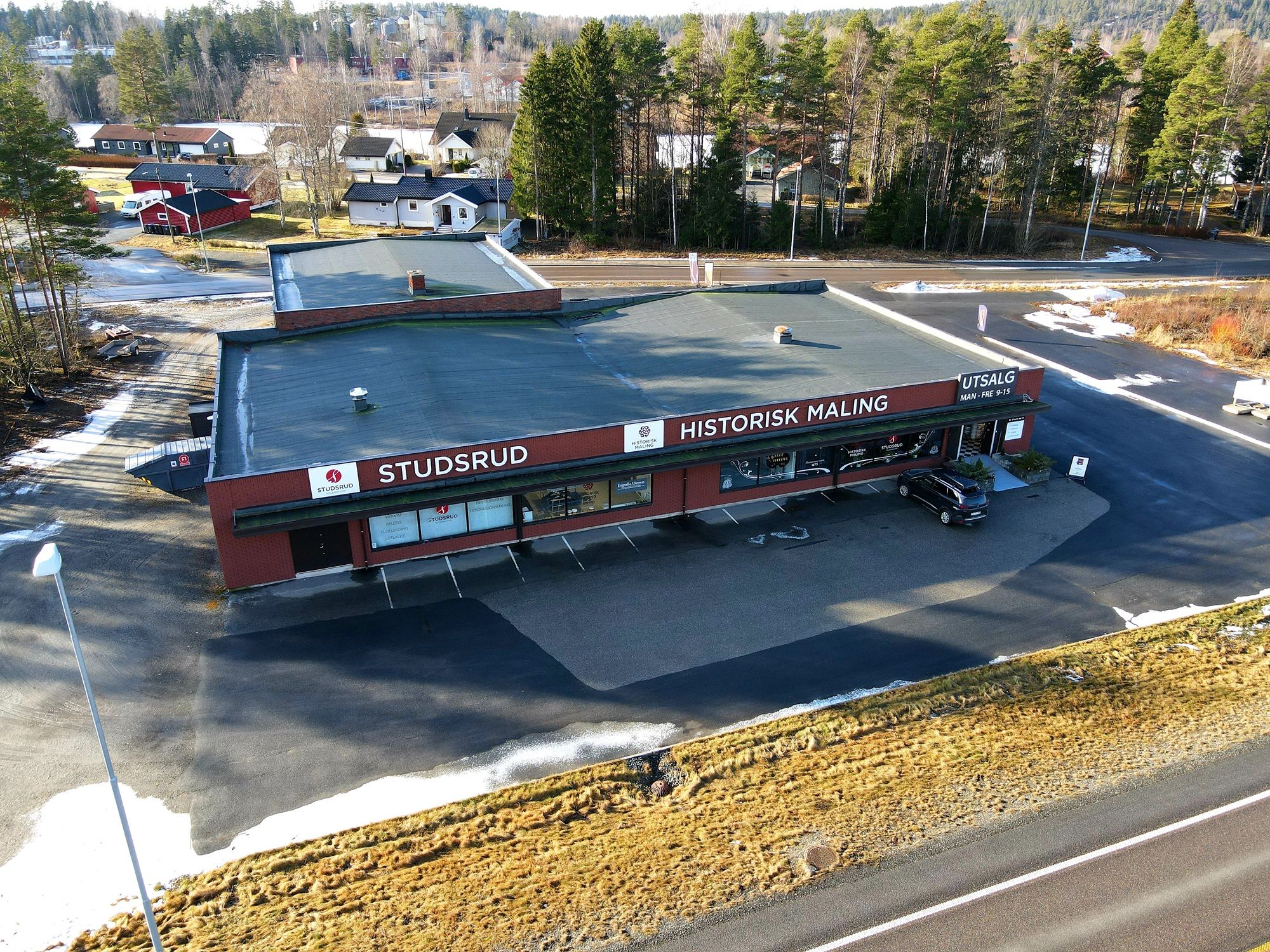 Historisk maling  AS, lager og butikk på Ørje